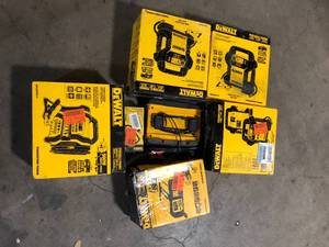 Lot of Assorted Dewalt Portable Power Stations Various Sizes and Conditions   Customer Returns See Pictures
