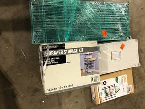 Lot of Assorted Storage Shelving   Various Models and Conditions   Customer Returns See Pictures