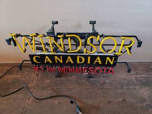 lot 8 image: Windsor Canadian Neon Sign