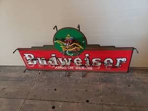 lot 10 image: Budweiser Neon Sign
