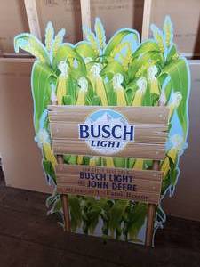 lot 12 image: Busch Light Corn Cardboard Sign