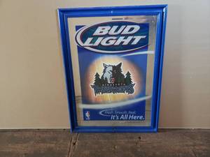 lot 14 image: Bud Light Minnesota Timberwolves Sign