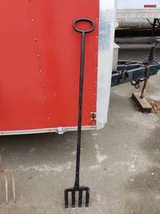 lot 51 image: Large, Heavy Iron Fork