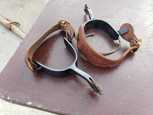 lot 108 image: Pair of Spurs