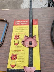 lot 113 image: Vintage V Belt Measuring Devices