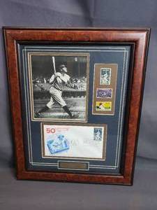 lot 125 image: Babe Ruth Picture, Stamps, Envelope