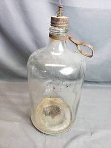 lot 128 image: Vintage Glass Kerosene Bottle