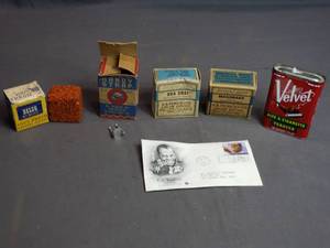 lot 151 image: Velvet Can, Delco Dry Charge, Initial Line Crude Drugs