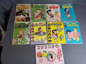 lot 232 image: Lot of 9 Comic Books Flintstones, Frontier Air Force, Little Dot