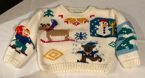 lot 114 image: Vintage Childrens Sweater by Handknits