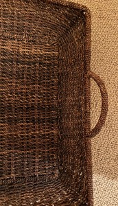 lot 123 image: Decorative Woven Tray