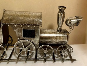 lot 131 image: Decorative Metal Train Figurine