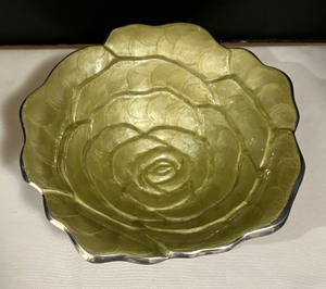 lot 142 image: Enameled Rose Bowl by Julia Knight