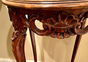 lot 181 image: Ornate Vintage Wooden Accent Table