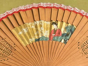 lot 182 image: Vintage Shadow Box Fan Art