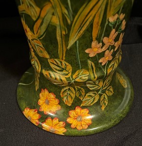 lot 192 image: Beautiful Bird and Floral Motif Vase by Raymond Waites