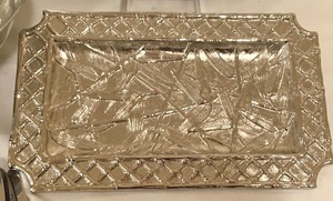 lot 209 image: Stunning High End Silver Serving Trays including a Michael Aram Serving Tray