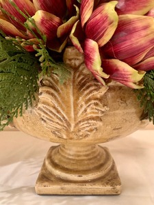 lot 224 image: Faux Floral Arrangement in Beautiful Vase