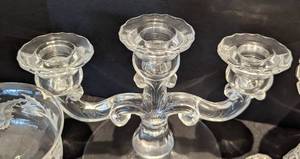 lot 67 image: Assorted Crystal Candleholders and More