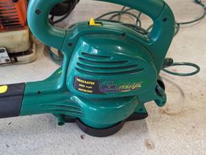 lot 281 image: Pair of Electric and Gas Powered Leaf Blowers