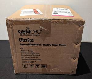 lot 287 image: New GEMORO UltraSpa Personal Ultrasonic Jewelry Steam Cleaner