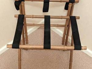 lot 189A image: Pair of Faux Bamboo Folding Luggage Racks
