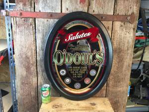 lot 7 image: ODouls Oval Mirrored Sign The American Armed Forces