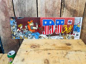 lot 14 image: Vintage 1990 Sammy DJ Boy Arcade Game Marquee