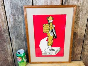 lot 19 image: Vintage WW1 ERA Dough Boy Gambling Punch Game - Intact