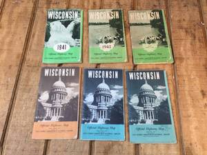 lot 36 image: 1940s Wisconsin Official Highway Maps