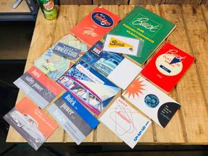 lot 44 image: Group Vintage Buick Brochures - Ads - Pin