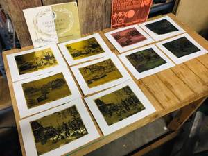 lot 99 image: Vintage Lionel Barrymore GoldColor - Etch Prints