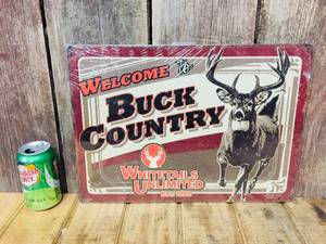 lot 102 image: Metal Buck Country Sign