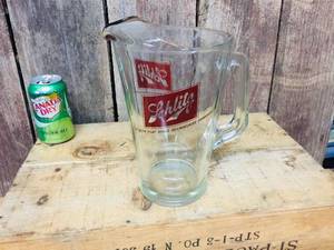 lot 132 image: Vintage Schlitz Tall Pitcher