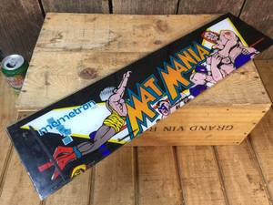 lot 175 image: Vintage Memetron Mat Mania Arcade Marquee
