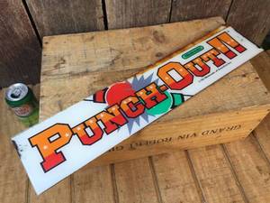 lot 176 image: Vintage Nintendo Punch Out Arcade Marquee
