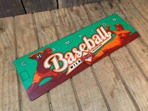 lot 186 image: Vintage SEGA Champion Baseball Arcade Marquee