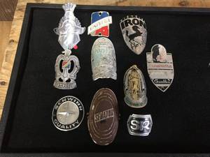 lot 201 image: Vintage Bicycle BadgeTags