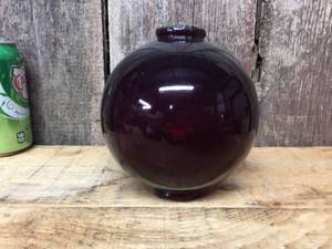 lot 223 image: Antique Ruby Glass Lightening Rod Ball