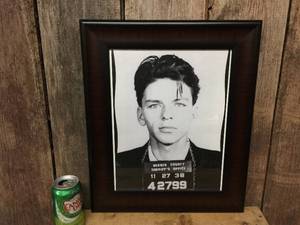lot 248 image: Frank Sinatra Mug Shot Framed Print