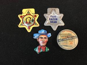 lot 259 image: Vintage Post Raisin Bran Calamity Jane Promos - Cowboy - Vicks