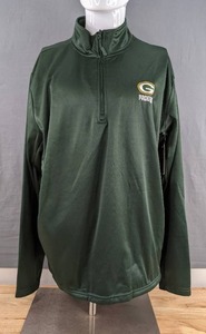 lot 40 image: Dunbrooke NFL Green Bay Packers Zip-Up Sweater - Size Large X