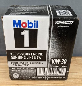 lot 20 image: NEW Mobil 1 Advanced Full Synthetic Motor Oil 10W-30 - 6 Qts. X