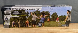 lot 52 image: NEW EastPoint Sports 2-in-1 Premium Volleyball Set and Badminton Net Set X