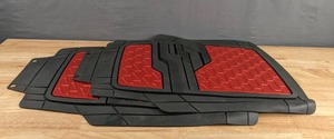 lot 68 image: NEW Pair of Universal Fit Rubber Floor Car Mats X