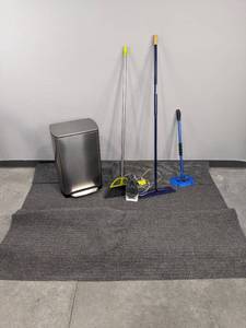lot 88 image: Garbage Can, Rug, Iron and More   D