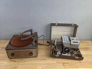 lot 94 image: Vintage Webcor Record Player and Bell and Howell Slide Projector D