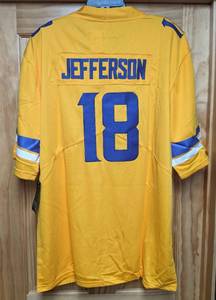 lot 49A image: Brand New Nike Justin Jefferson Minnesota Vikings NFL Football Jersey 18 Mens Size XXL I