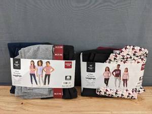 lot 112A image: 2 - Members Mark 3-Pack Leggings Girls Size 78   X