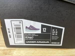 lot 66A image: Brand New Under Armour UA Surge 3 Blue Athletic Shoes Mens 12 X